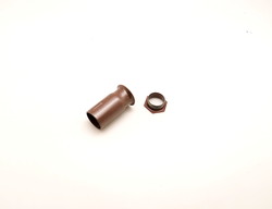 20 мм Коннектор Мама с гайкой коричневый
